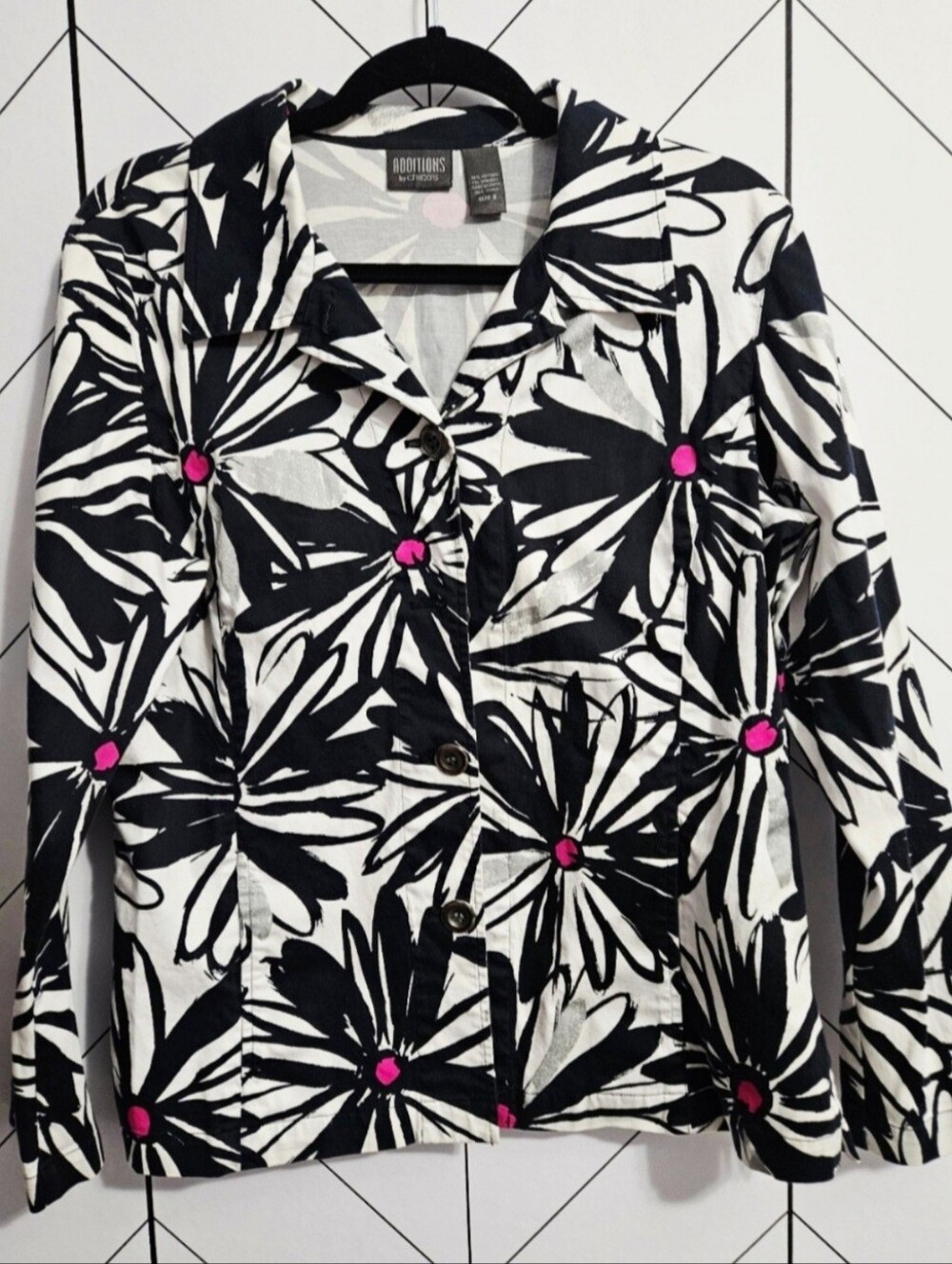 Additions by Chico's Floral Blazer, Chico's Size 2 (12)NWT Zac & Rachel Floral L